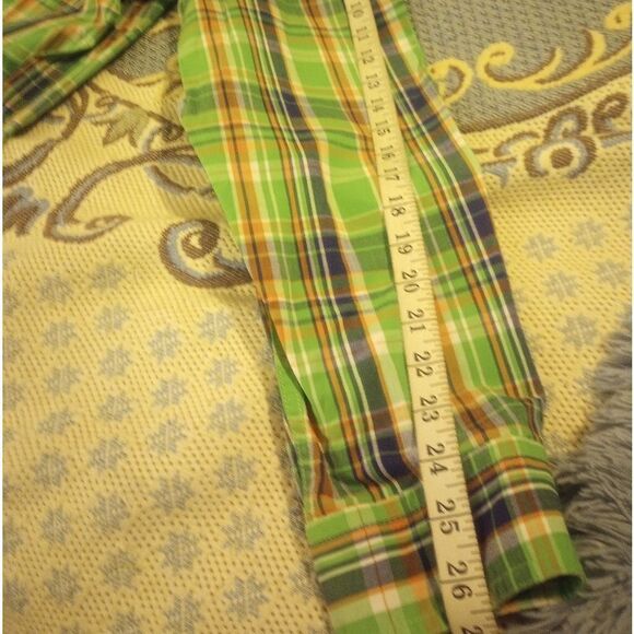 Chaps Ralph Lauren plaid long sleeve button down with front pocket 2X - Picture 7 of 9